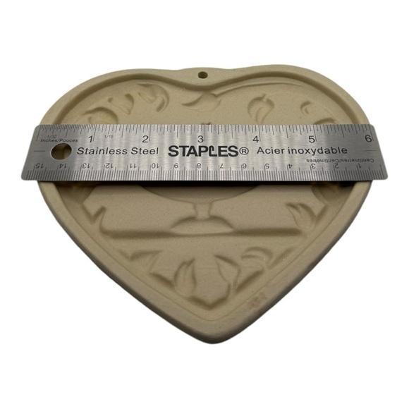 The Pampered Chef Vintage Autumn Wreath Stoneware Cookie Mold 1999 - Picture 3 of 6